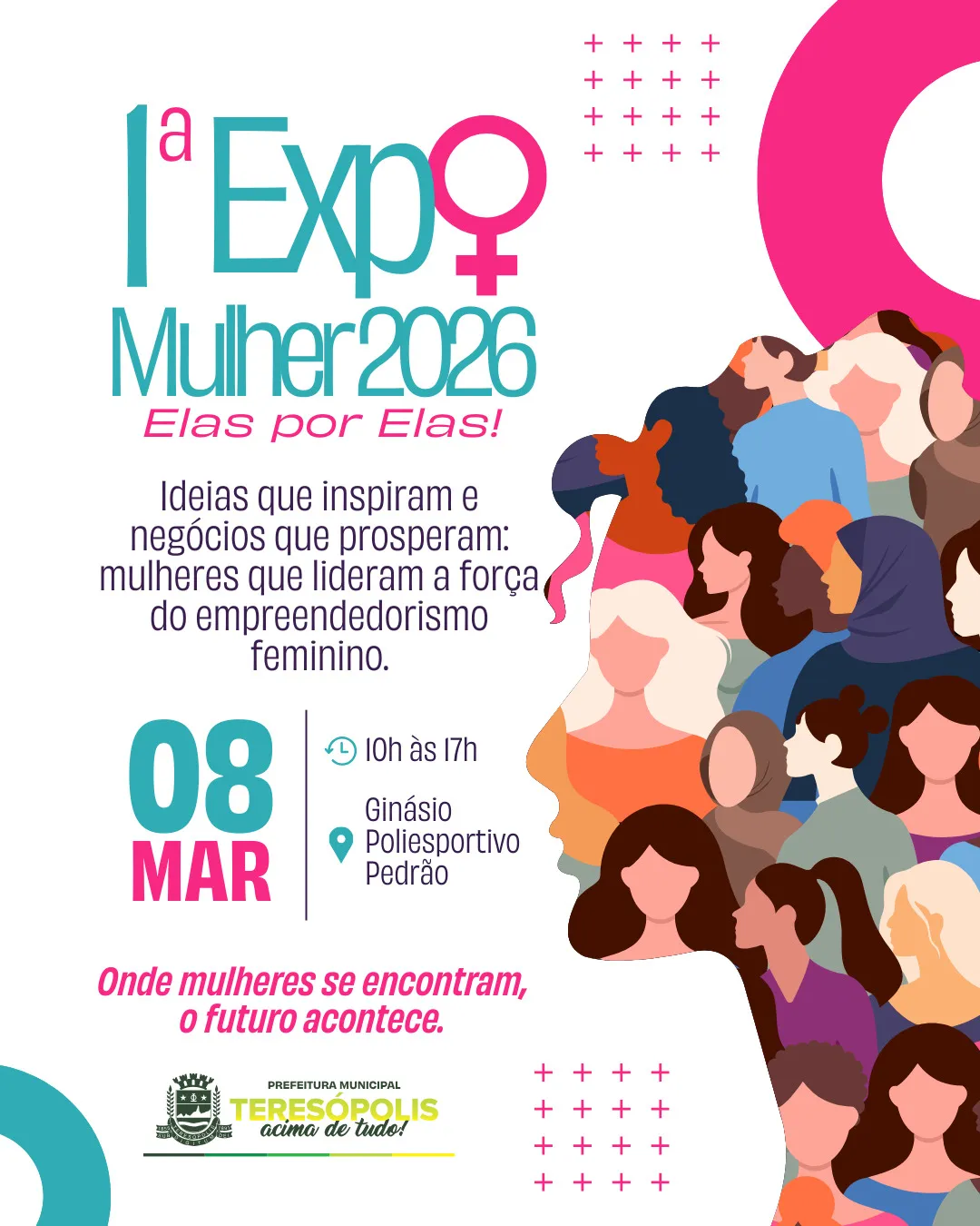 Teresópolis vai receber a 1ª Expo Mulheres 2026 no dia 8 de março