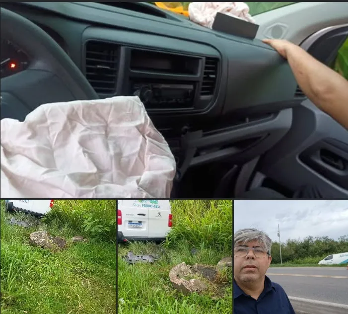 Motorista passa mal ao volante, sai da pista e escapa de acidente na Magé-Manilha