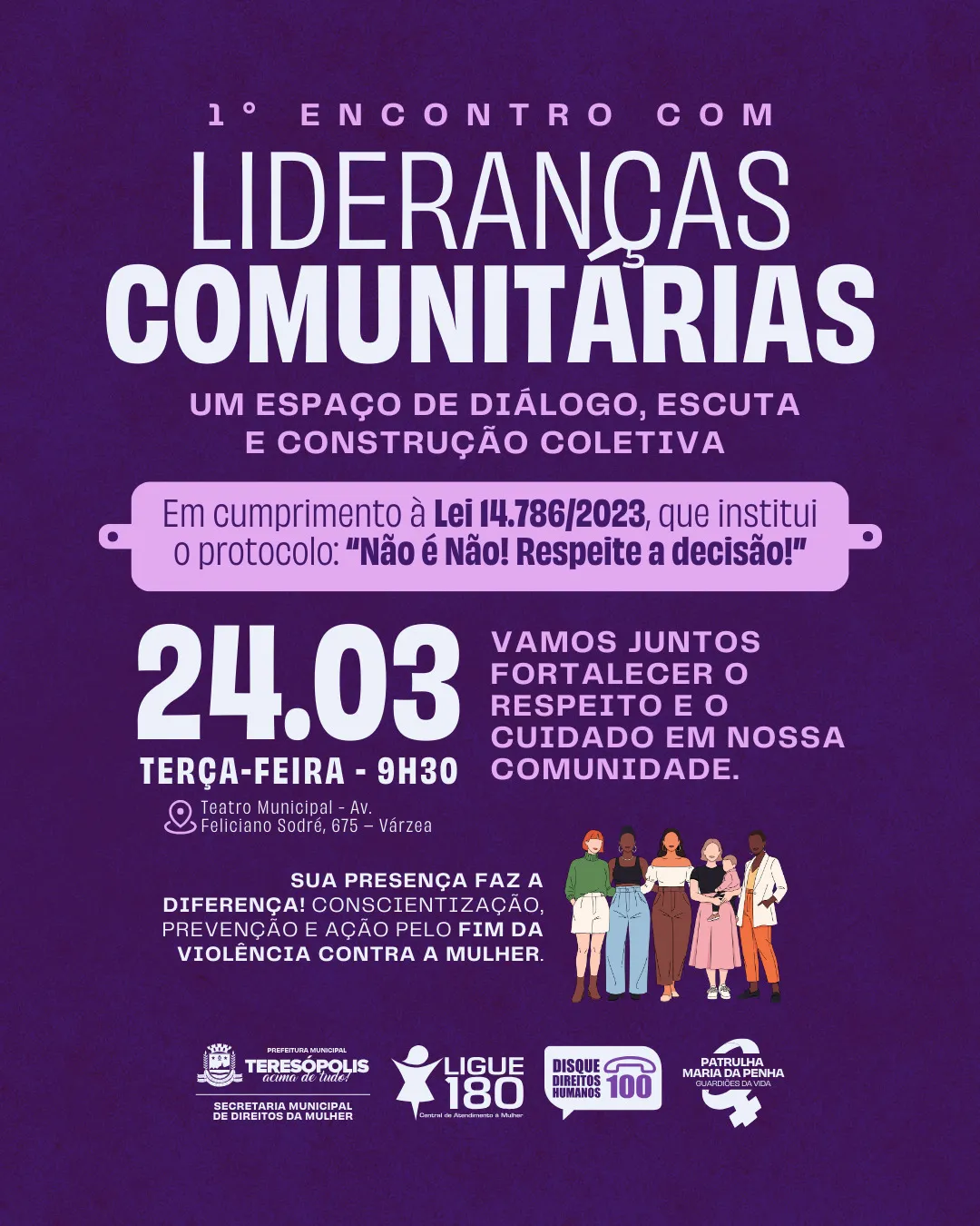 1º Encontro com Lideranças Comunitárias: SMDM reúne representantes locais para fortalecer ações de prevenção à violência contra a mulher