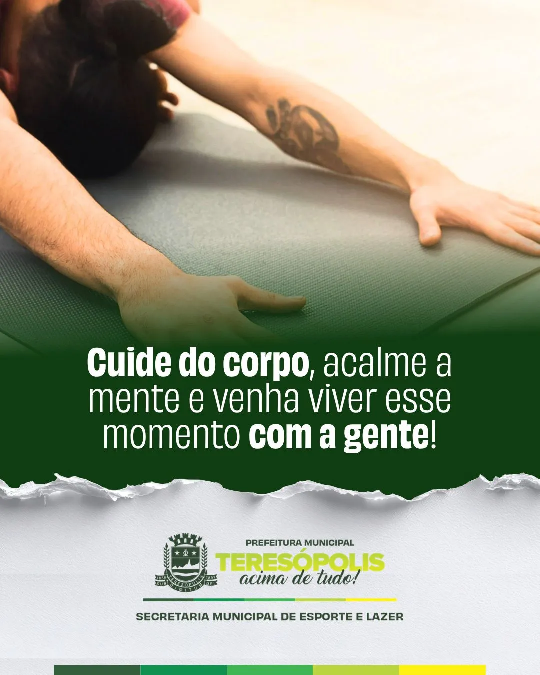 Novas atividades gratuitas: meditação e yoga passam a integrar programação da SMEL