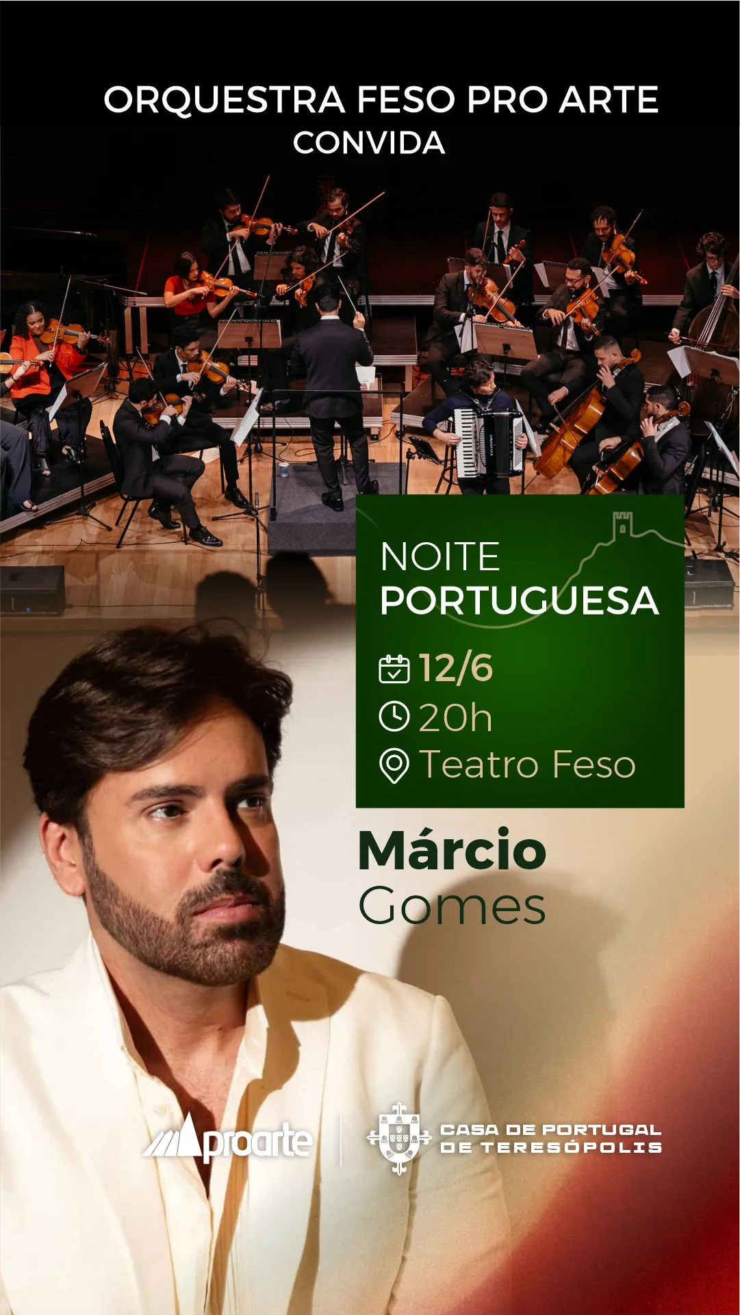 Festival Luso Serrano abre programação no Teatro Feso com a emocionante "Noite Portuguesa"