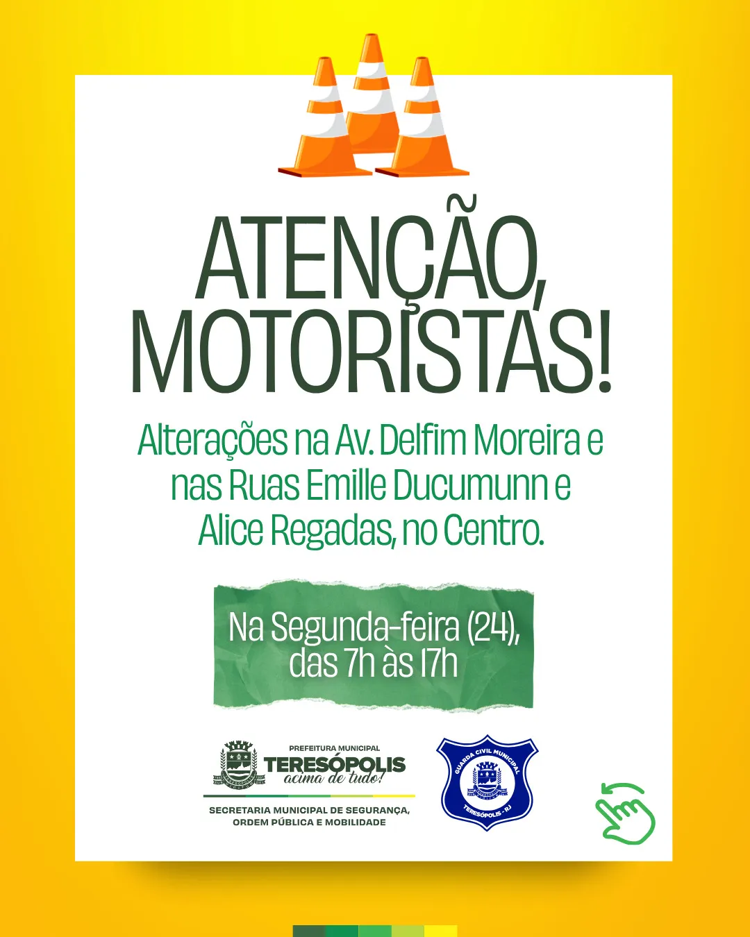 Assunto: Interdição de trecho da Av. Delfim Moreira, na próxima segunda (24), das 7h às 17h