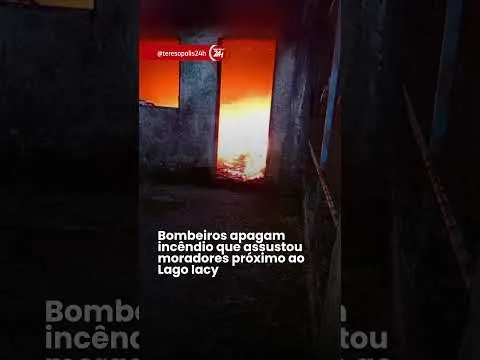 Bombeiros apagam incêndio que assustou moradores próximo ao Lago Iacy