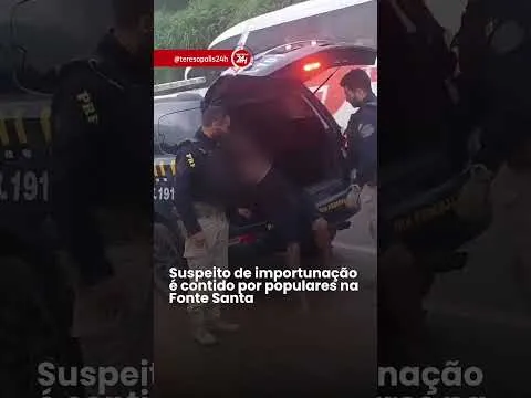 Suspeito de importunação é contido por populares na Fonte Santa